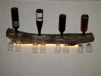 Weinhalter mit Beleuchtung