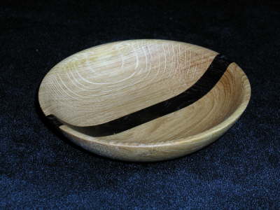 kleine Schale in Eiche und Mooreiche